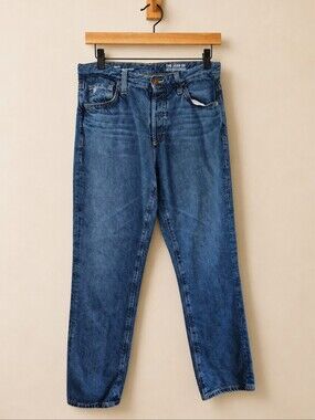 AG Jeans Isabelle High Rise Straight Crop Jeans Women Size 27 Organic‎ Cotton